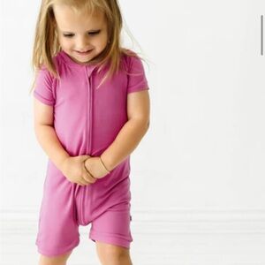 Little sleepies Rosette Bamboo Shorty Romper